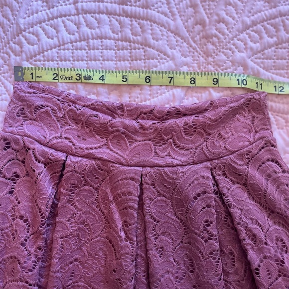 Pink Lace A Line Skirt, Size Small - Picture 10 of 11